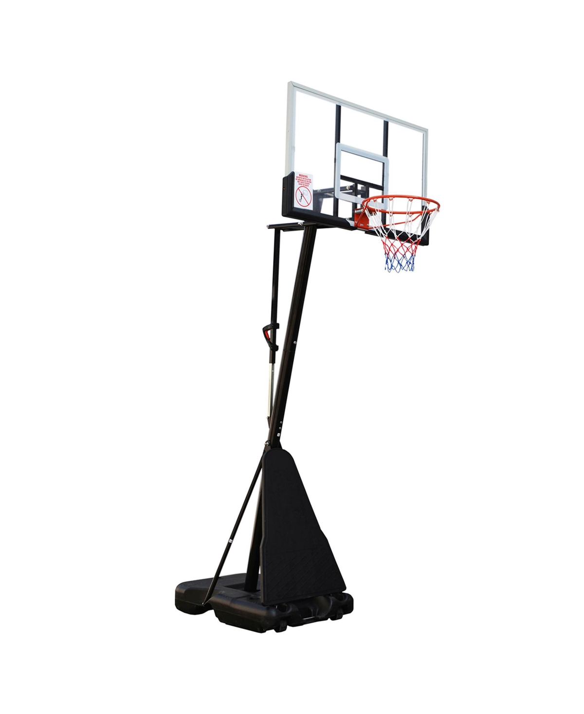7.5ft - 10ft Height-Adjustable Portable Basketball Hoop - Black