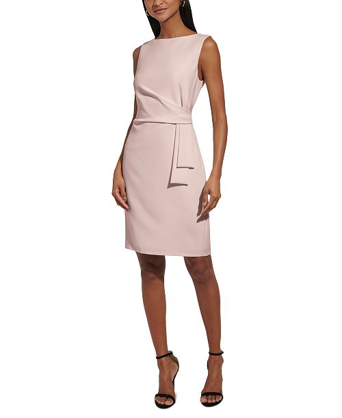 alfani Tommy Hilfiger Women’s Sleeveless Sheath Knee-length Dress Women's Fashion Shoes & Accessories