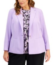 Purple Plus Size Suits