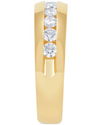 Men's Diamond Band (1 ct. t.w.) in 14k White Gold (Also in 14k Yellow Gold)