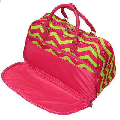 Chevron 21-inch Carry-On Shoulder Duffel Bag
