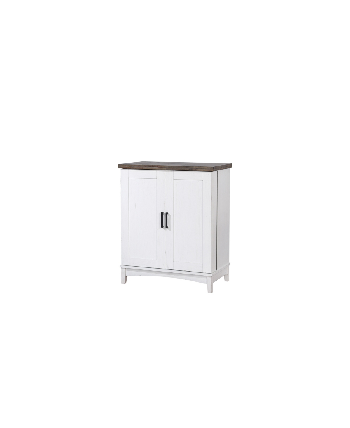 Macy's Peighton Spirit Cabinet In White Washed Brown