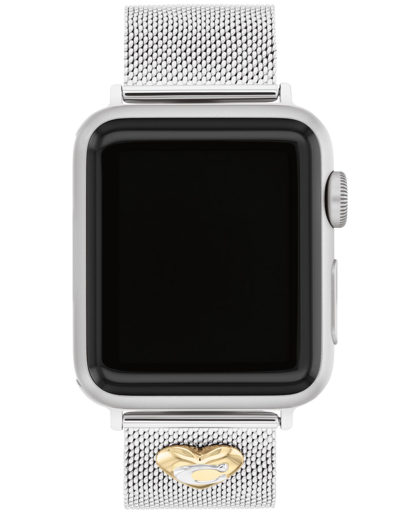 Браслет Coach сетчатый для Apple Watch 38/40/41 мм серебристый — фото 1