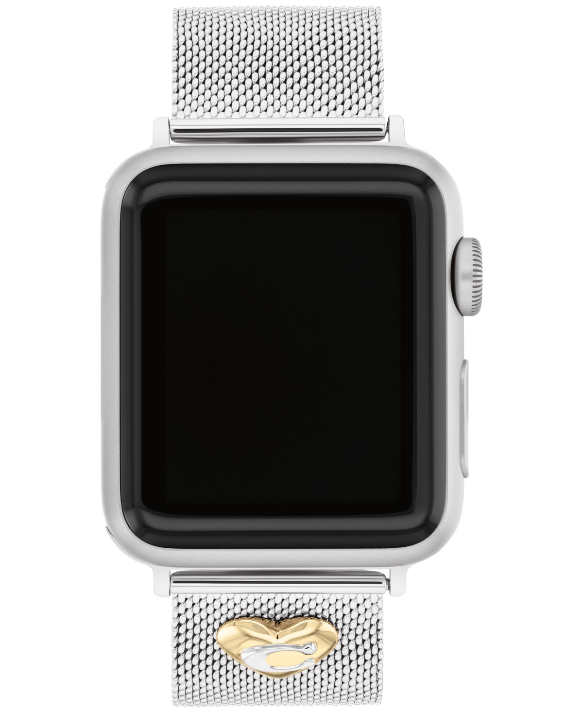 Браслет COACH сетчатый для Apple Watch 38/40/41 мм серебристый — фото 2
