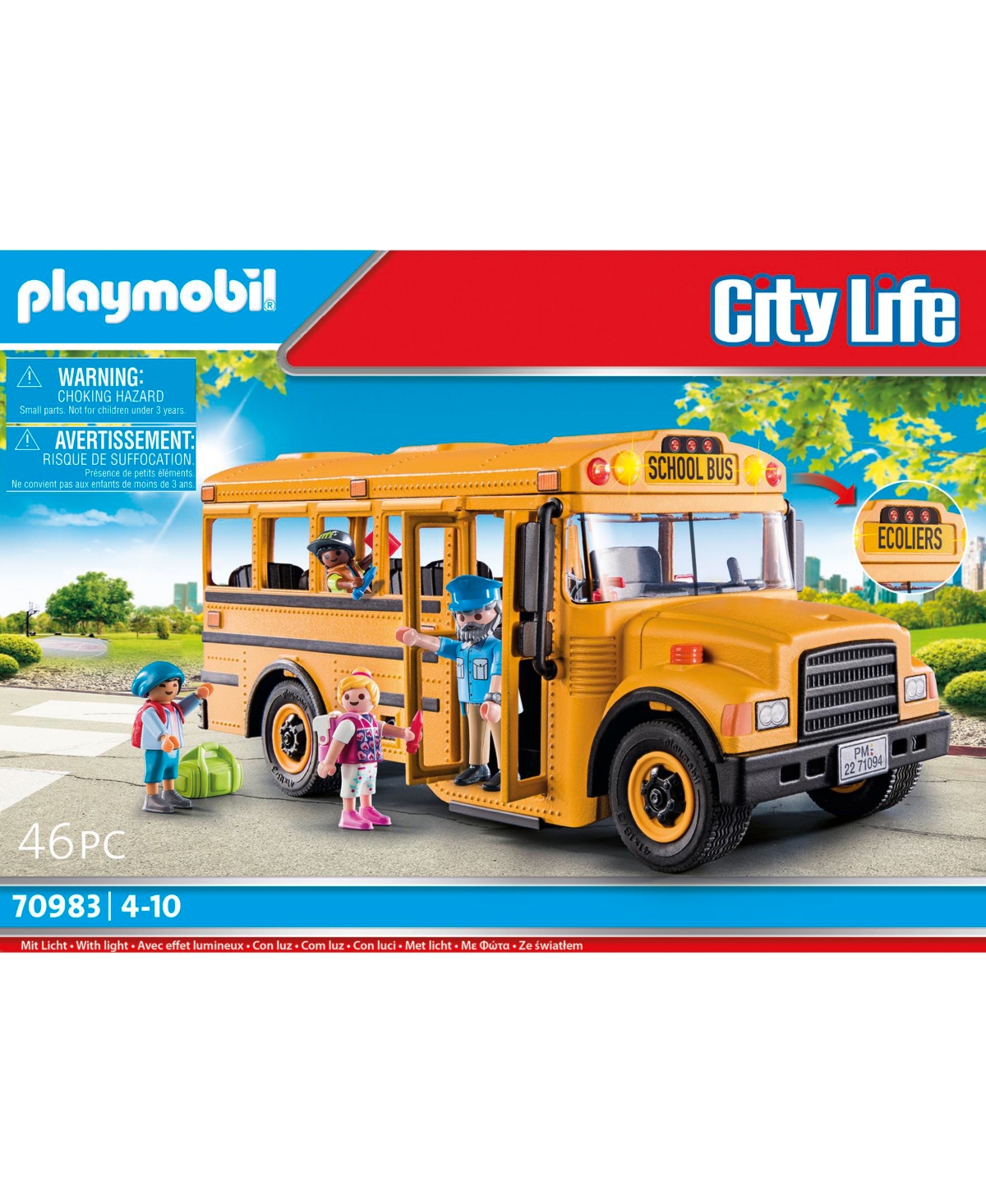 Shop Playmobil School Bus In Multi