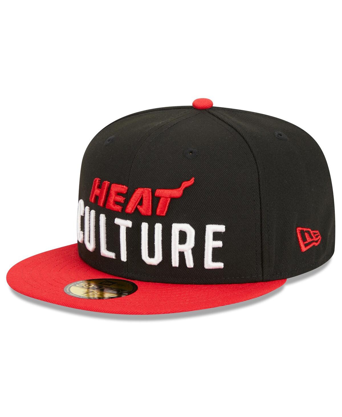 Men's New Era Red Miami Heat 2023/24 City Edition 59FIFTY Fitted Hat - Red