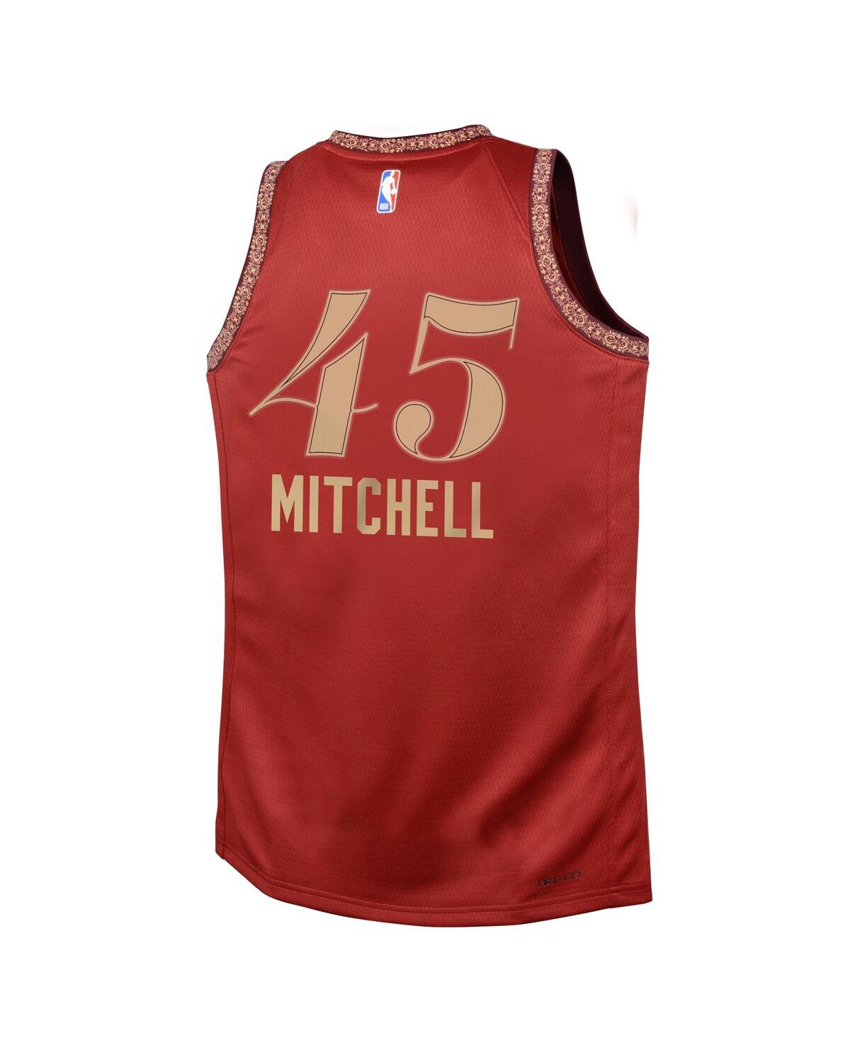 Big Boys Nike Donovan MitchellCleveland Cavaliers 2023/24 Swingman Replica Jersey - City Edition - Wine