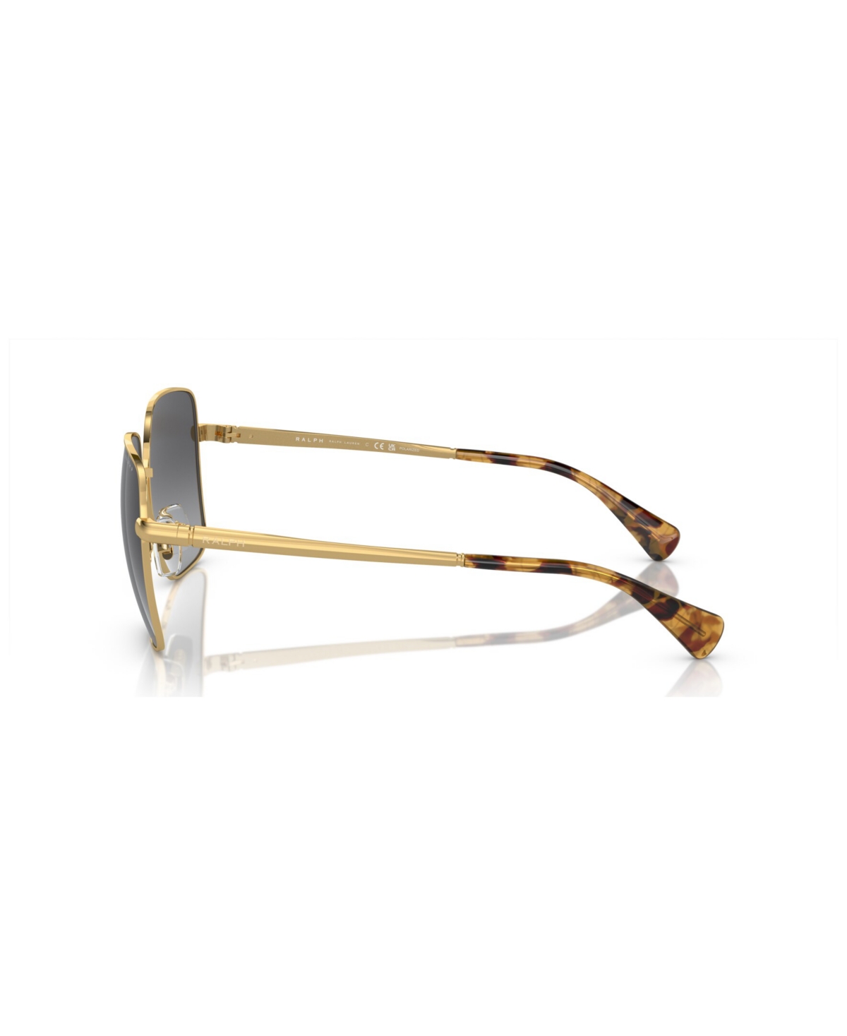 Shop Ralph By Ralph Lauren Women's Polarized Sunglasses, Gradient Polar Ra4142 In Shiny Gold