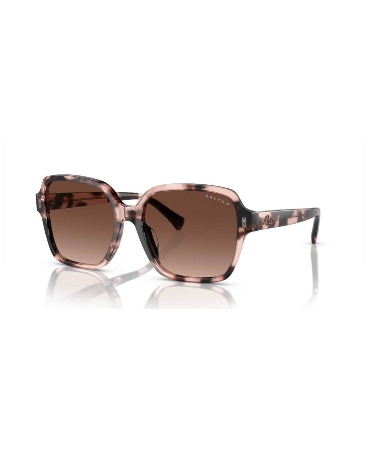 Women's Polarized Sunglasses, Gradient Polar RA5304U - Shiny Pink Havana