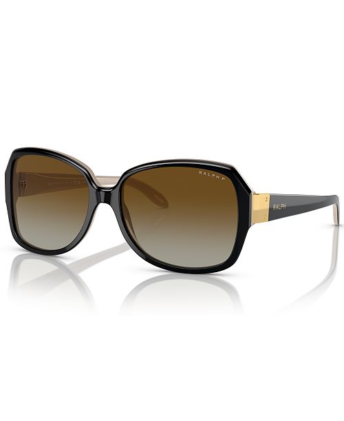 alfani Ralph by Ralph Lauren Women's Polarized Sunglasses Gradient Polar RA5138 Women's Fashion Shoes & Accessories