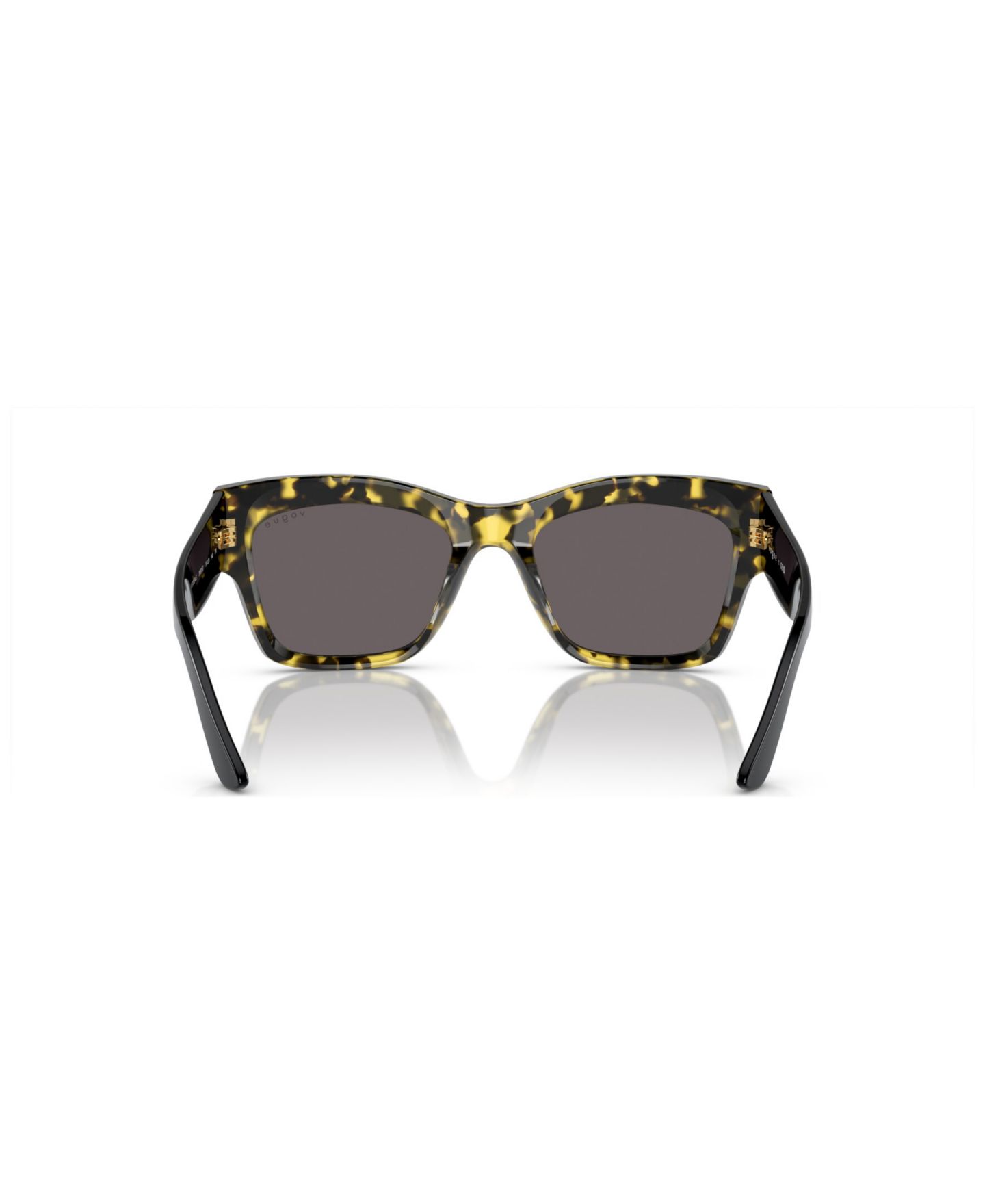 Женские солнцезащитные очки Vogue Eyewear Rectangle Sunglasses, VO5524S, цвет: Жёлтый черепаховый — фото 4