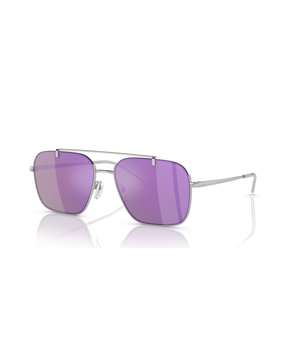 Emporio Armani Men's Sunglasses, Mirror Ea2150 In Shiny Silver