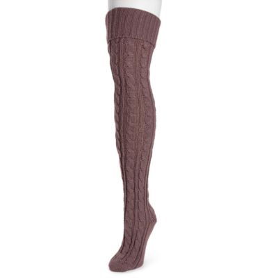 Women's Cable Knit Over the Knee Socks