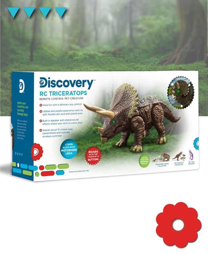 Discovery Kids Discovery RC Triceratops LED Infrared Remote Control Toy ...