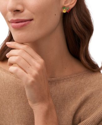 X Willy Wonka Special Edition Women's Gold-Tone Stainless Steel Components Earrings Set