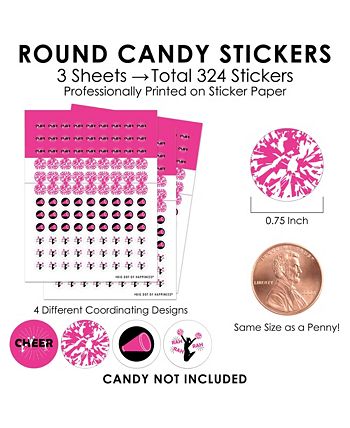 Big Dot Of Happiness We've Got Spirit - Small Round Candy Stickers - Party  Favor Labels - 324 Ct