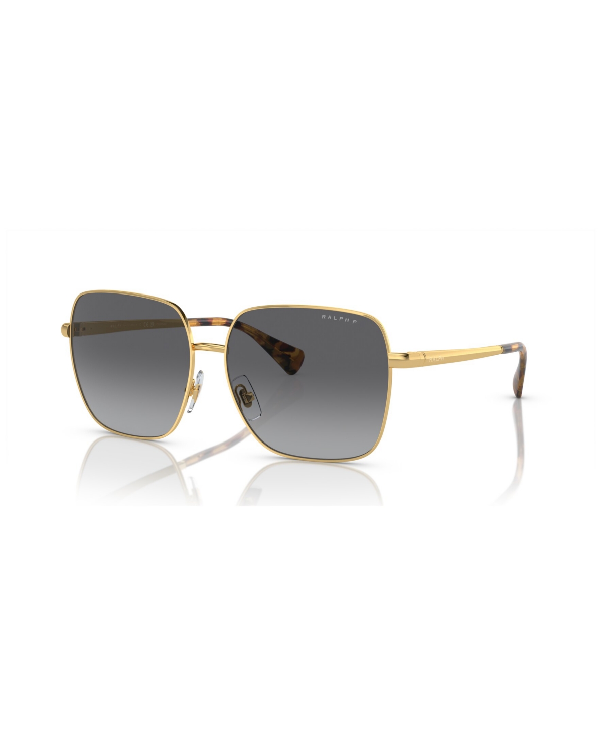Ralph By Ralph Lauren Women's Polarized Sunglasses, Gradient Polar Ra4142 In Shiny Gold