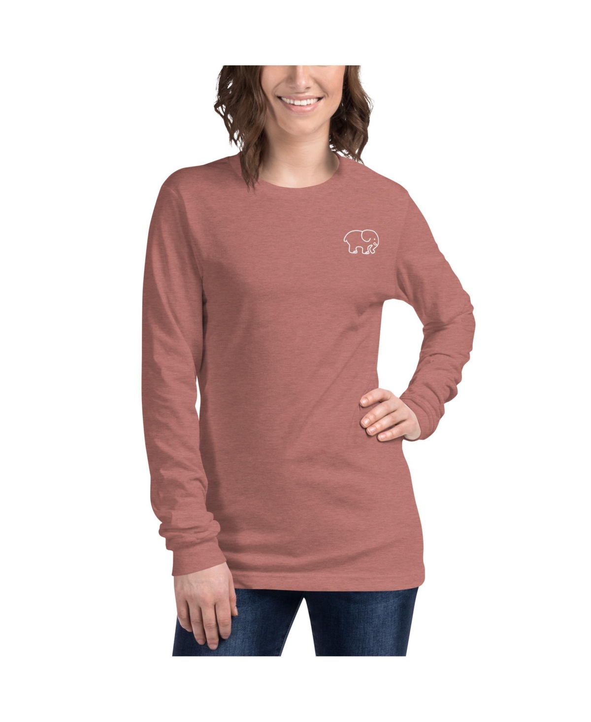 Radiant Paisley Woman's Long Sleeve T-Shirt - Brown