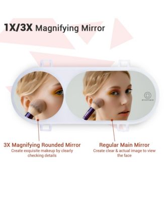 Car Visor Vanity Mirror w/ LED Light Sun Visor Cosmetic Mirror Travel