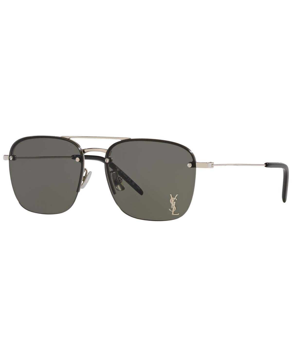 Shop Saint Laurent Women's Sl 309 M Sunglasses In Silver
