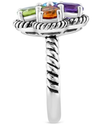 EFFY&reg; Multi-Gemstone Flower Ring (2-7/8 ct. t.w.) in Sterling Silver