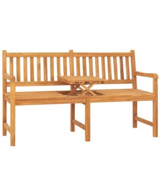 Bench Teak Solid Teak Wood 3-seater