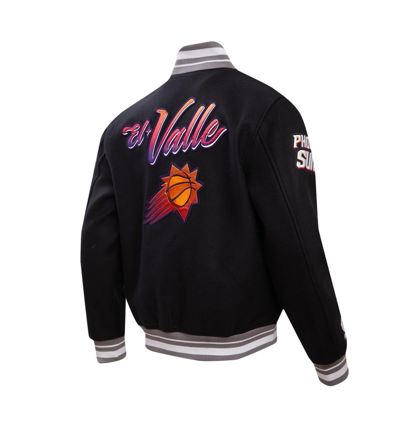 Мужская куртка Pro Standard Black Phoenix Suns 2023/24 City Edition Full-Zip Varsity — фото 2