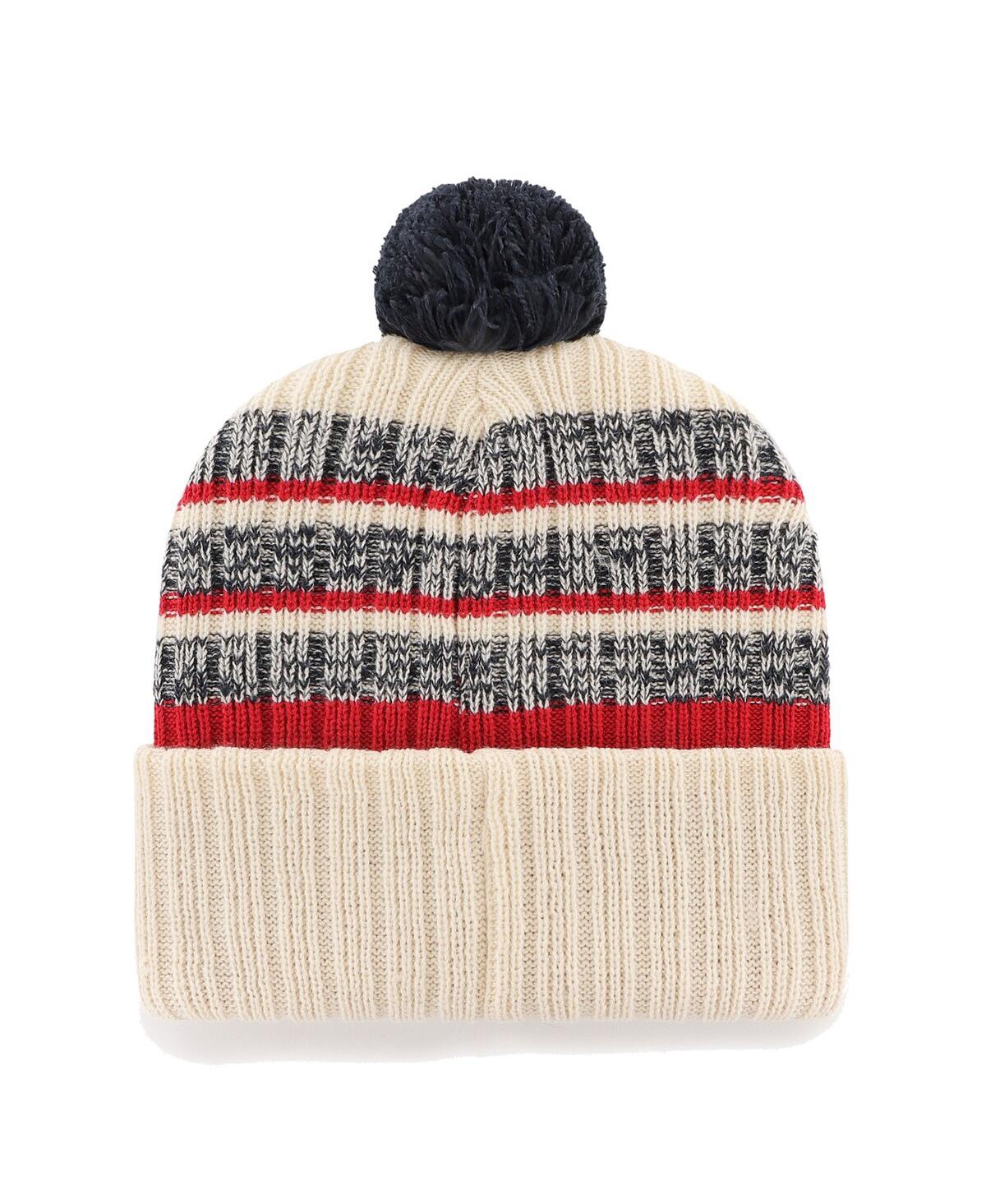 Men's '47 BrandBoston Red Sox Tavern Cuffed Knit Hat with Pom - Natural