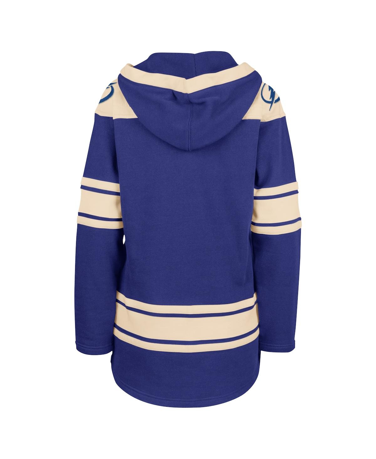 Shop 47 Brand Women's ' Blue Tampa Bay Lightning Superior Lacer Pullover Hoodie