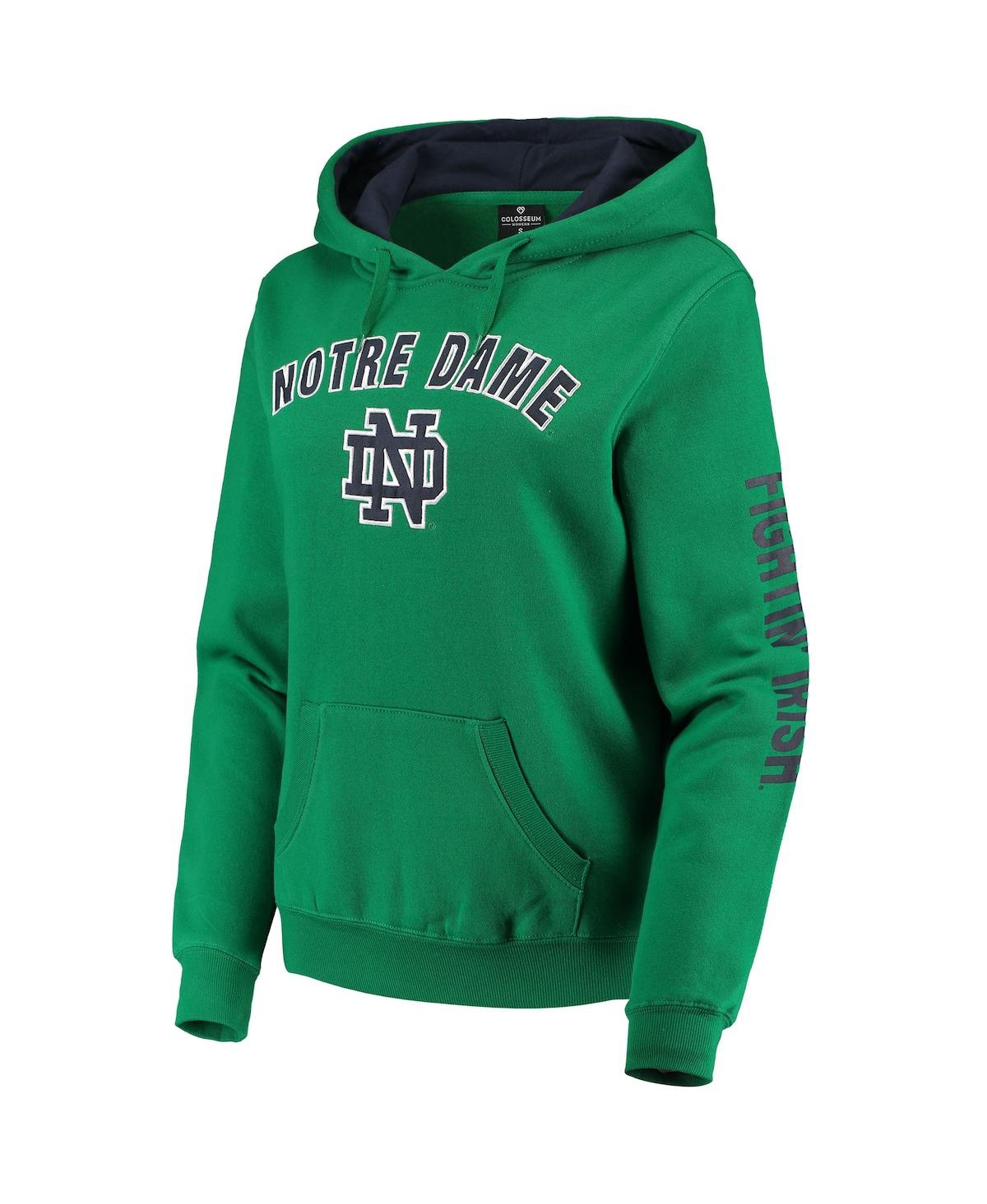 Women's ColosseumNotre Dame Fighting Irish Loud and Proud Pullover Hoodie - Green