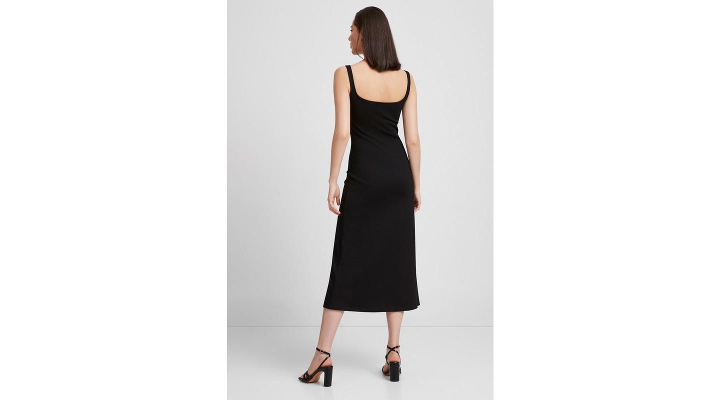 Женское платье Marcella Crawford Sleeveless Square-Neck A-Line, цвет: Чёрный — фото 2