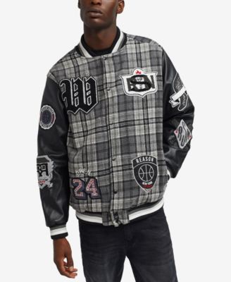 Men's Tartan Varsity Jacket