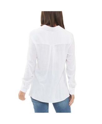 Clara Relaxed Button Up Shirt White