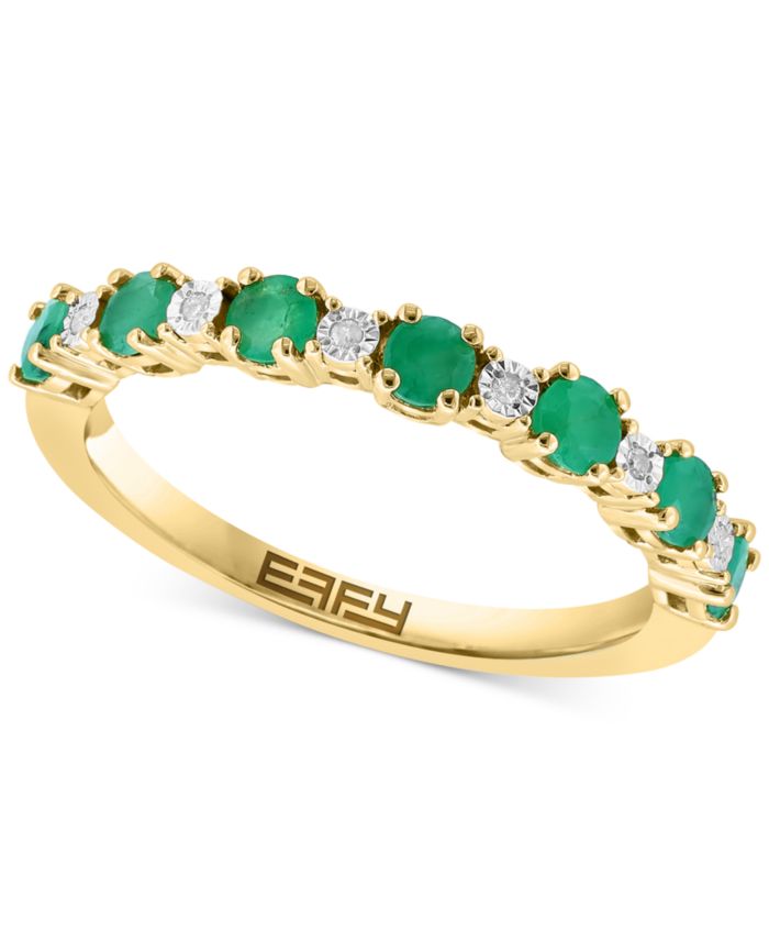 EFFY Collection EFFY® Sapphire (1/2 ct. t.w.) & Diamond Accent Stack Ring