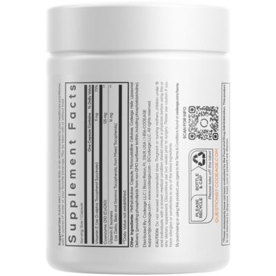 Liposomal CoQ10 Supplement - 125 mg Coenzyme with Vitamin E Isomers Tocopherols - 2-Month Supply - 1 Capsule Per Serving, 60 Capsules