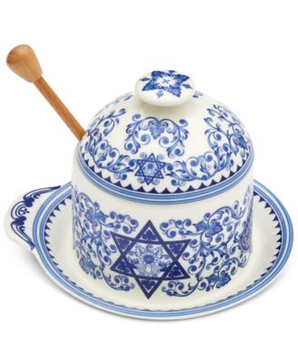 Judaica Honey Pot with Dipper