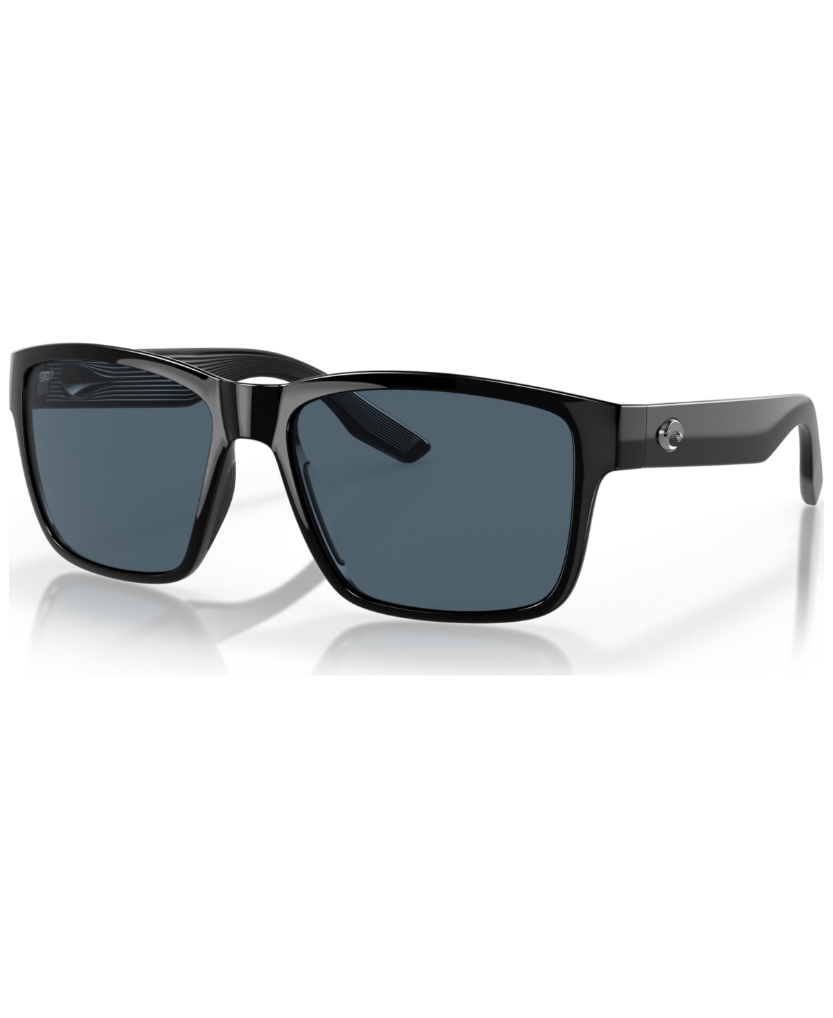 Costa Del Mar Paunch Grey Polarized Polycarbonate Mens Sunglasses 6s9049 904903 57 In Black / Grey