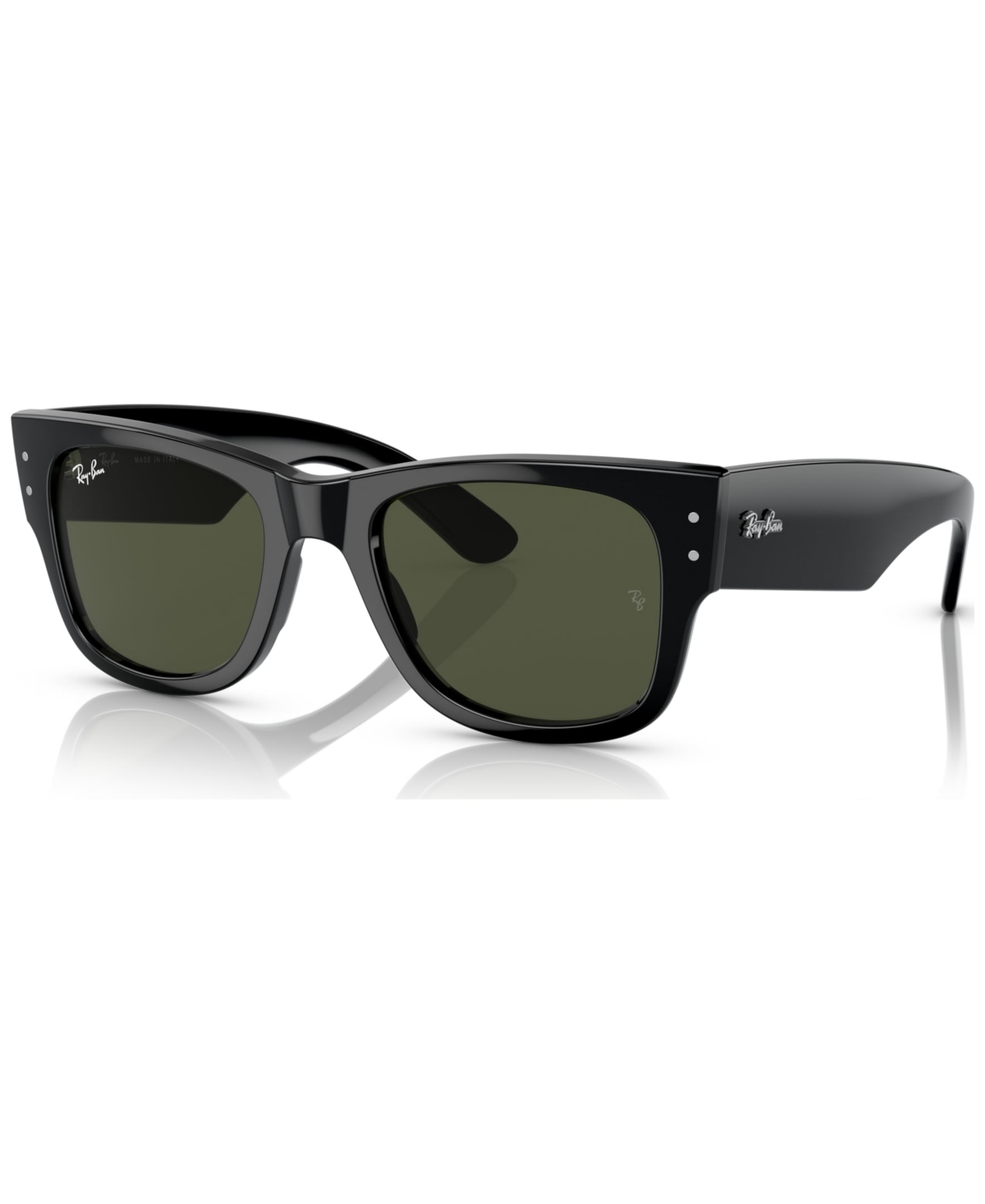 Ray Ban Unisex Mega Wayfarer Low Bridge Fit Sunglasses Rb0840sf In Black