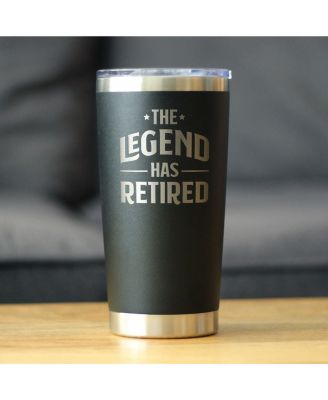 The Legend Has Retired - Insulated Coffee Tumbler Cup with Sliding Lid ...