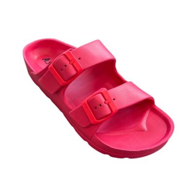 Comfort Slides Double Buckle Adjustable Scooby Flat Sandals