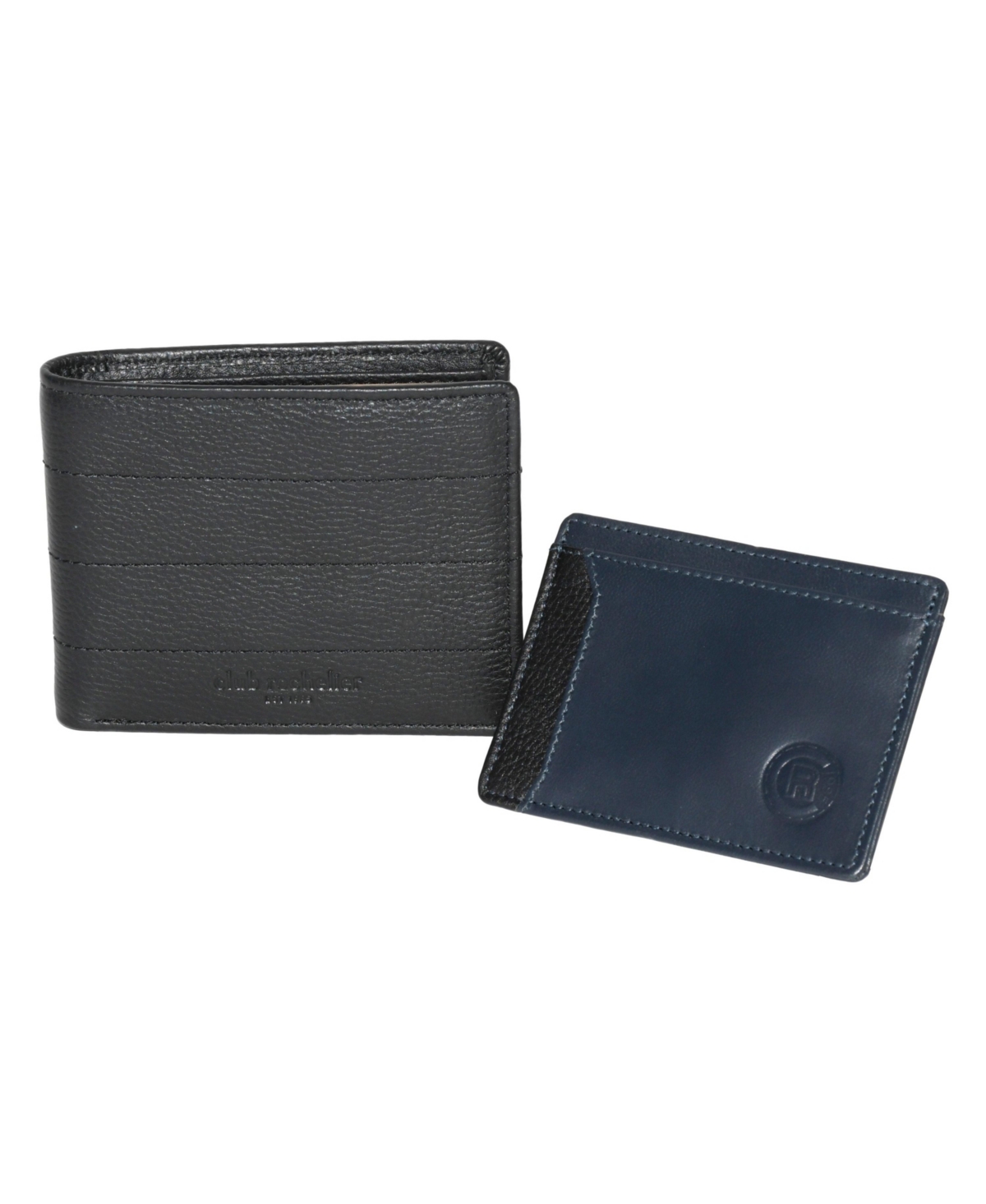 Men's Billfold Wallet with Removable Card Holder - Black/navy