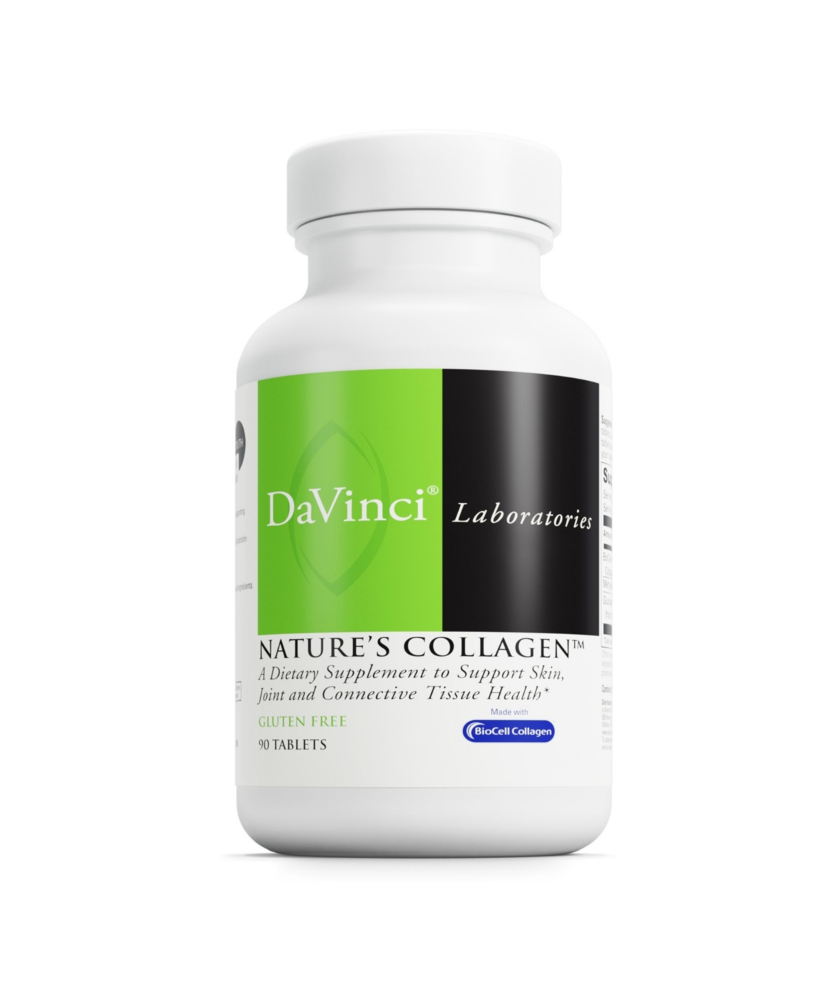 DaVinci Labs Nature's Collagen - Joint Support Supplement for Skin Elasticity, Joint Health and Connective Tissue Health - With B