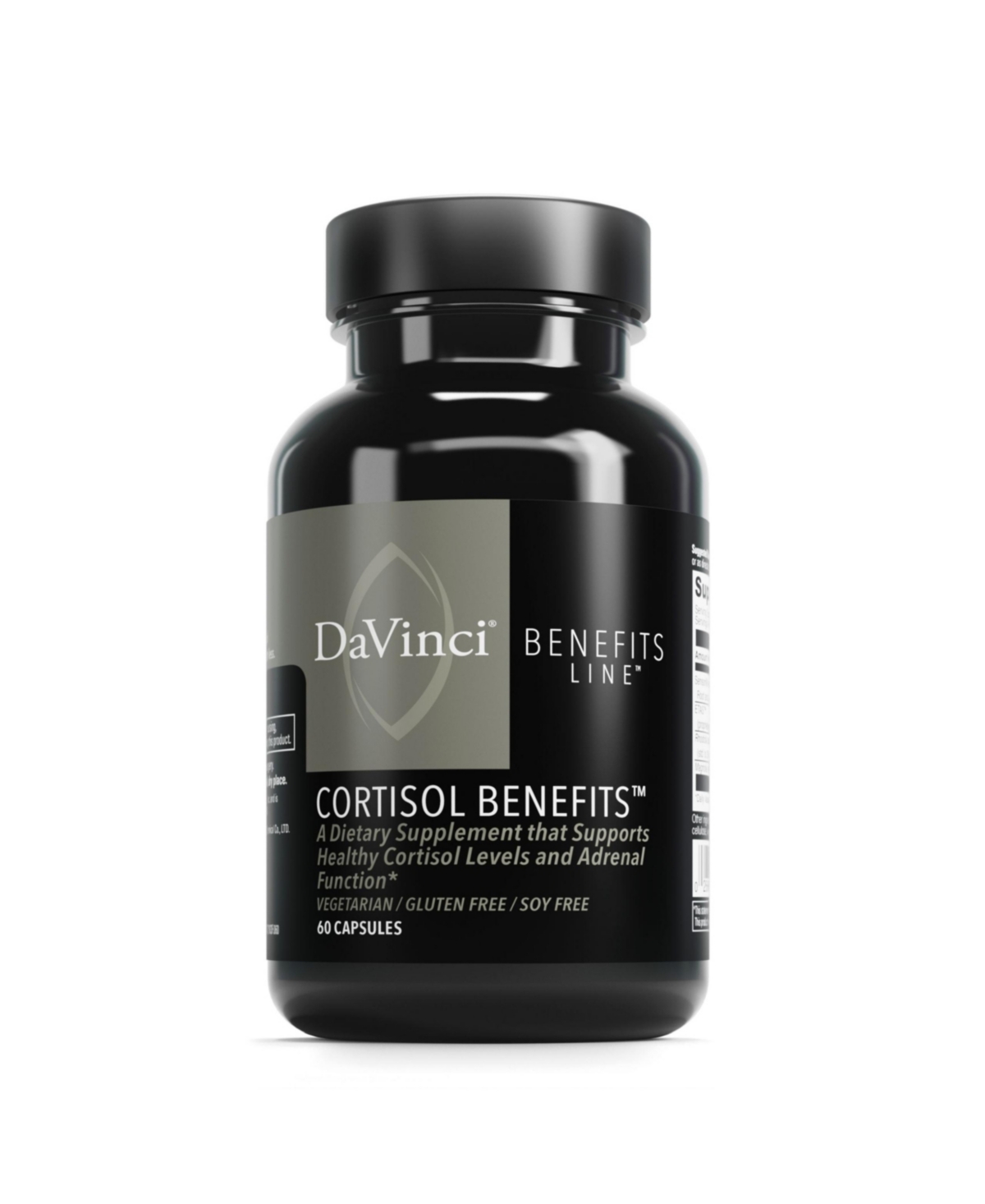 DaVinci Labs Cortisol Benefits - Dietary Supplement to Support Healthy Cortisol Levels and Adrenal Health - With Ashwagandha Extr