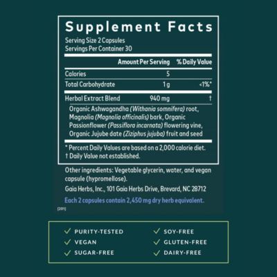 SleepThru – Sleep support with Ashwagandha, Magnolia, Passionflower & Jujube. 60 capsules (30-day supply).