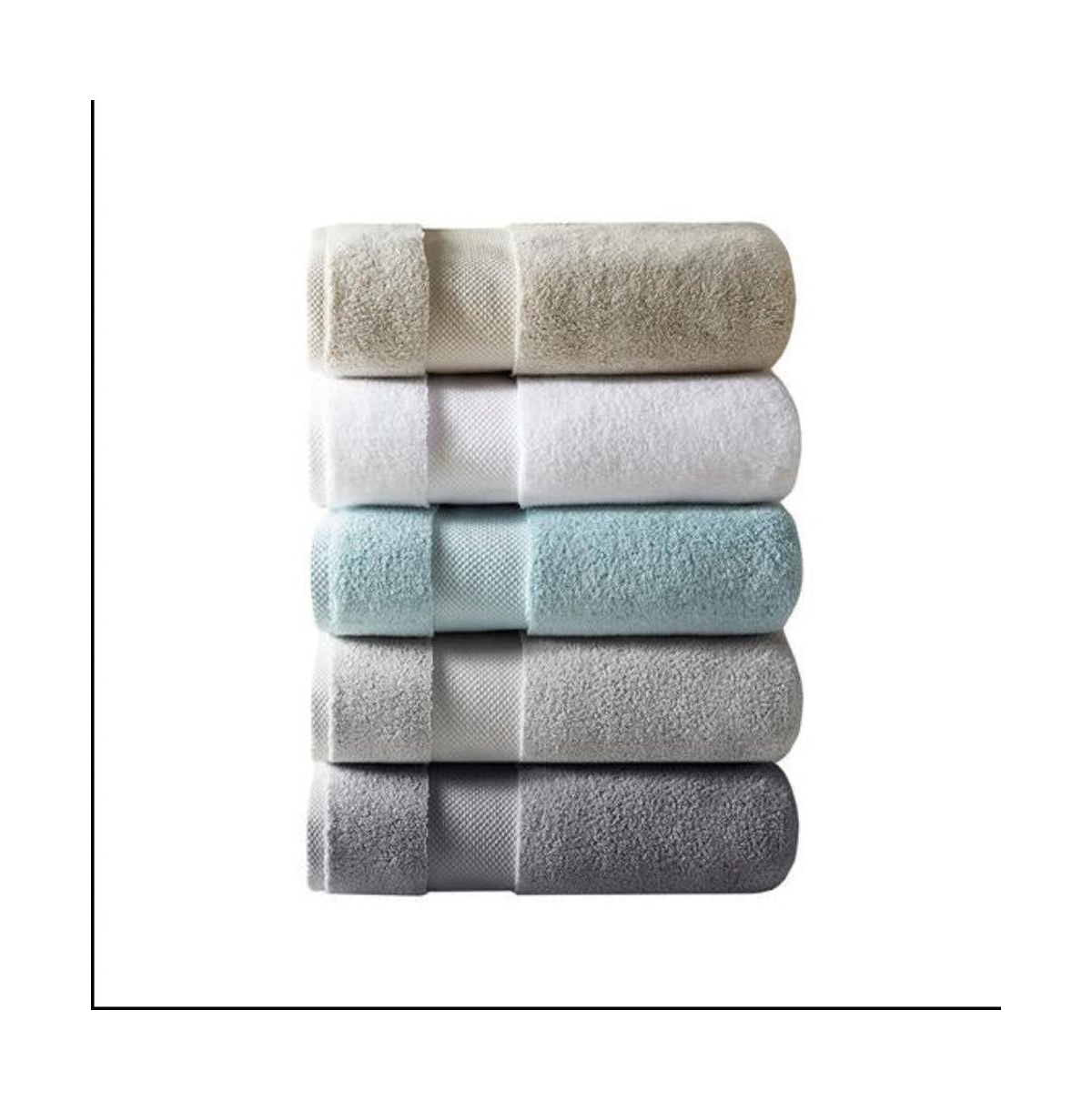 Home Outfitters 100% Cotton 6pcs Set , Absorbent, Bathroom Spa Towel, Glam/Luxury