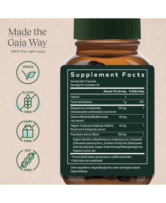 Adrenal Health Jump Start – Energy & Stress Support Supplement – Liquid Phyto-Caps (60 Count)