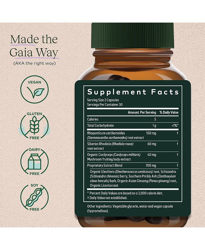 Gaia Herbs Adrenal Health Jump Start Helps Sustain Healthy Energy and