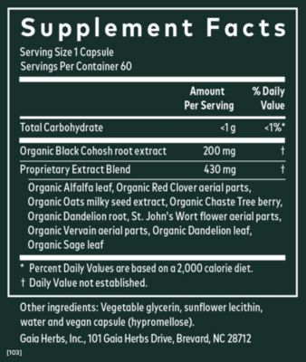 Menopause Support Daytime - Helps Maintain Healthy Hormone Balance and Well-Being for Women - With Vitex, Black Cohosh, St. John s Wort, and Oats - 60 Liquid Phyto-Capsules (20-Day Supply)