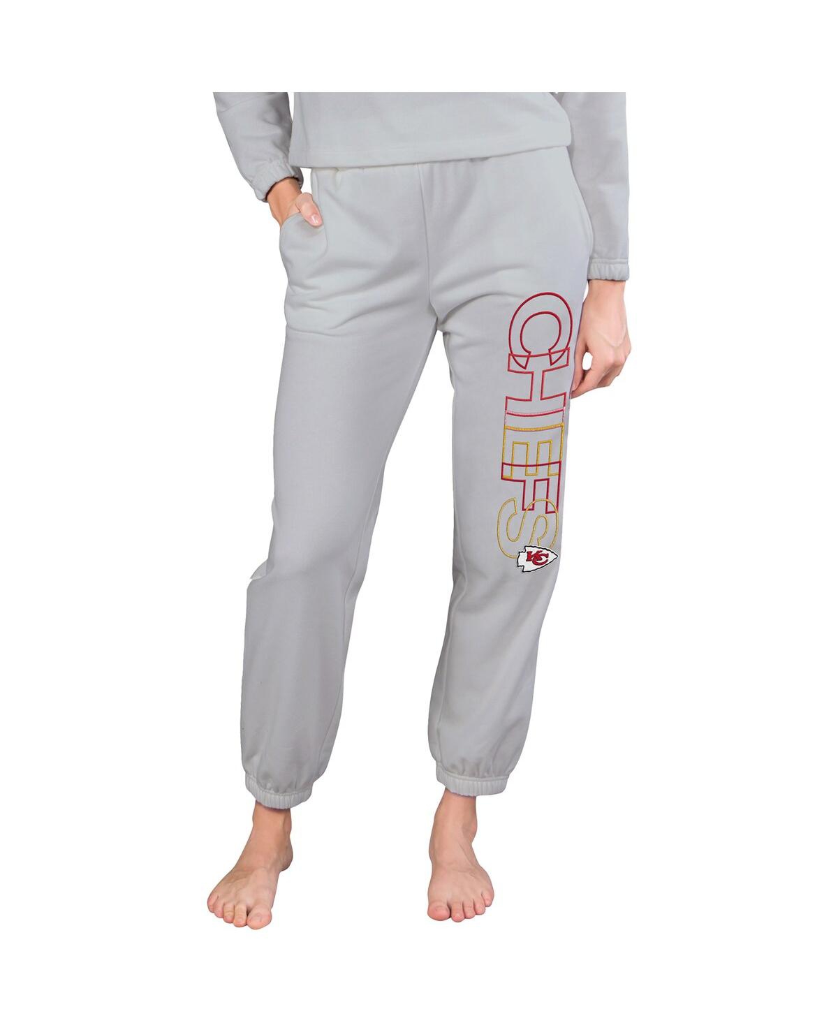 Women's Concepts Sport Gray Kansas City Chiefs Sunray French Terry Pants - Gray
