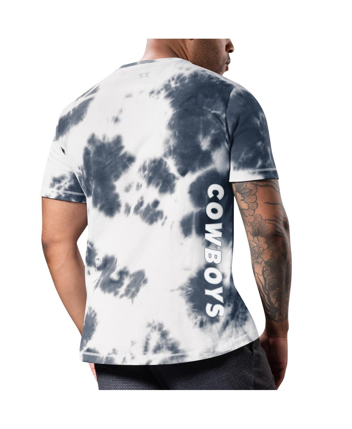 Msx By Michael Strahan Men's  Navy Dallas Cowboys Freestyle Tie-dye T-shirt In Navy